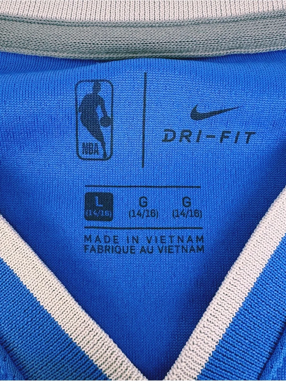 Nike Luka Doncic #77 Dallas Mavericks Swingman Jersey Youth L 14-16 Blue NBA